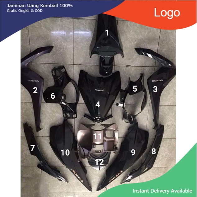 DÀN ÁO VISION ĐEN BÓNG