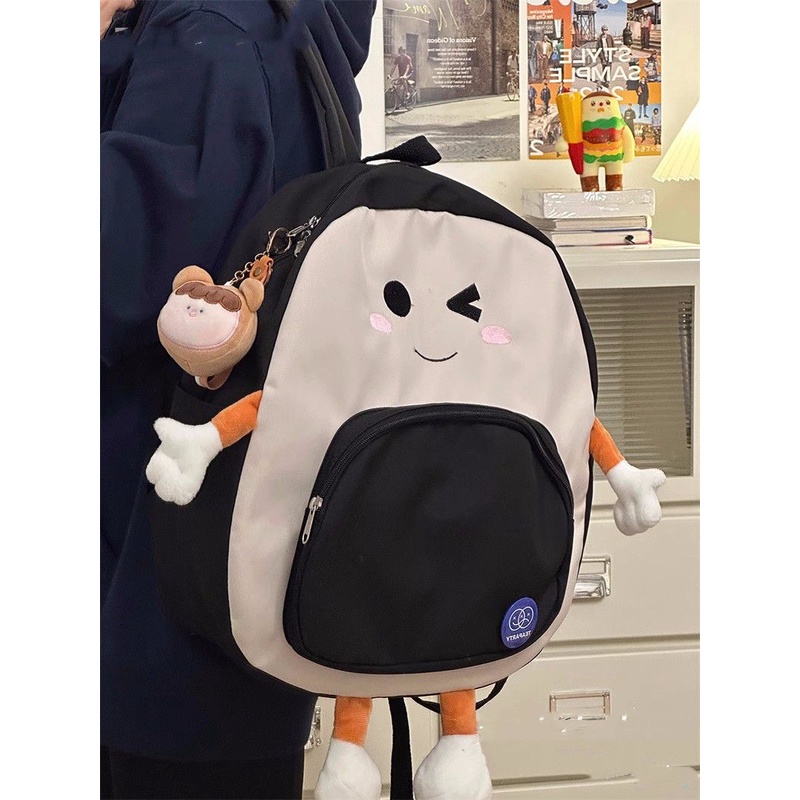 Ba Lô Mềm Mại In Họa Tiết Hoạt Hình Dễ Thương Phong Cách Nhật Bản Cho Nữ