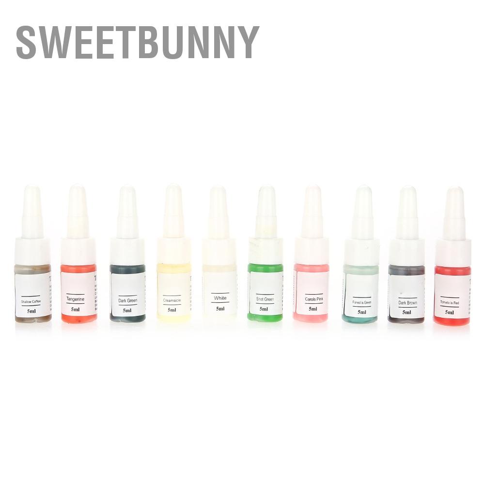 SweetBunny Chai 5Ml Thực Vật Tự Nhiên Mực Xăm Lâu Dài Cơ Thể Sơn Sắc Tố Bán Pernament Trang Điểm