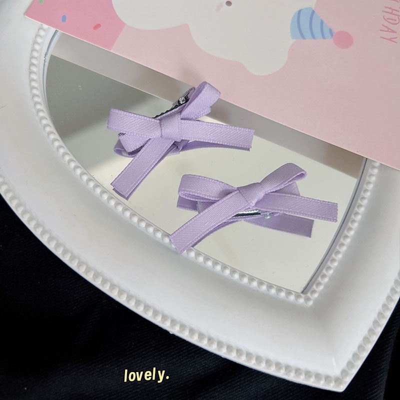 Kẹp Tóc Nơ Ruy Băng Phong Cách Hàn Quốc Cho Nữ