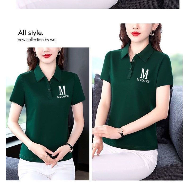 Áo Thun Polo Ngắn Tay Dáng Rộng Thời Trang