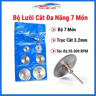 Bộ lưỡi cắt đa năng 7 món 6 lưỡi cắt và 1 trục cắt 3.2mm chất lượng cao
