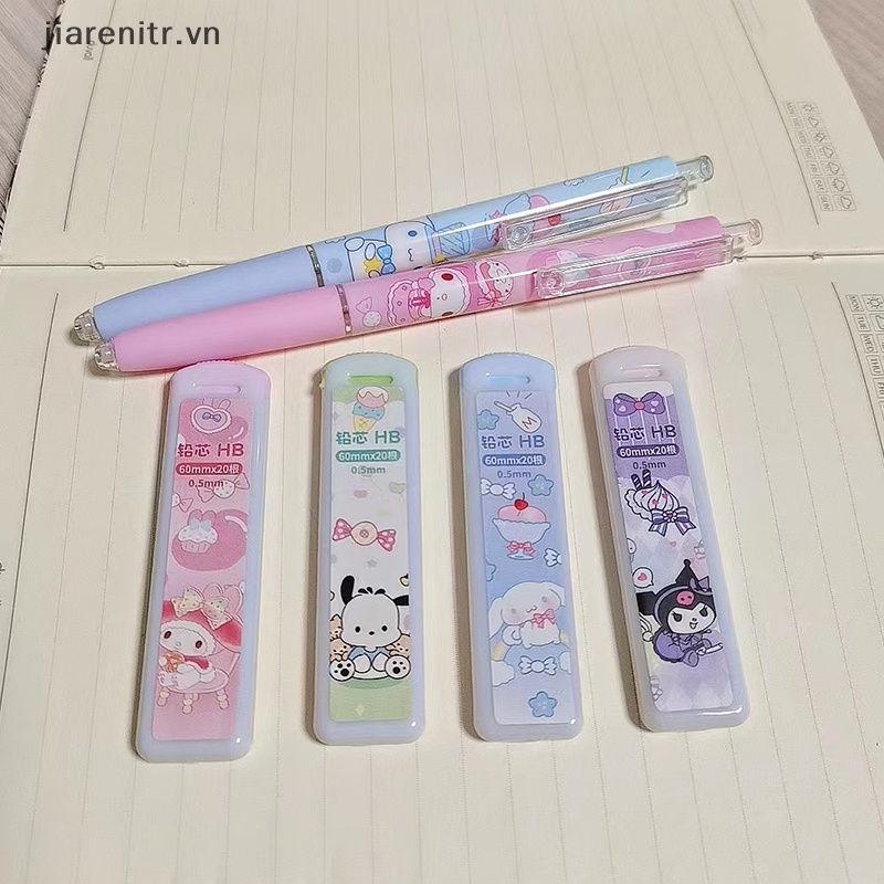 SANRIO 1 set Bút Chì Cơ Tự Động Kèm Lõi Thay Thế hb Họa Tiết Hoạt Hình Dễ Thương Cho Học Sinh