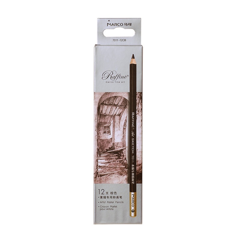 Bút Chì Vẽ Phác Họa Caryon Pastel Lõi Mềm Nhiều Màu Tùy Chọn 7011 Marco