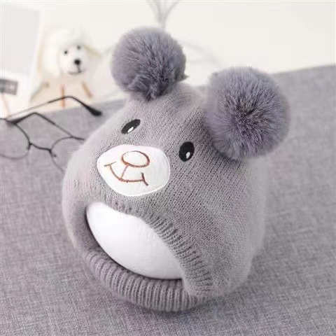 Mũ Len Thu Đông Siêu Dễ Thương Bảo Vệ Tai Cho Bé Sơ Sinh