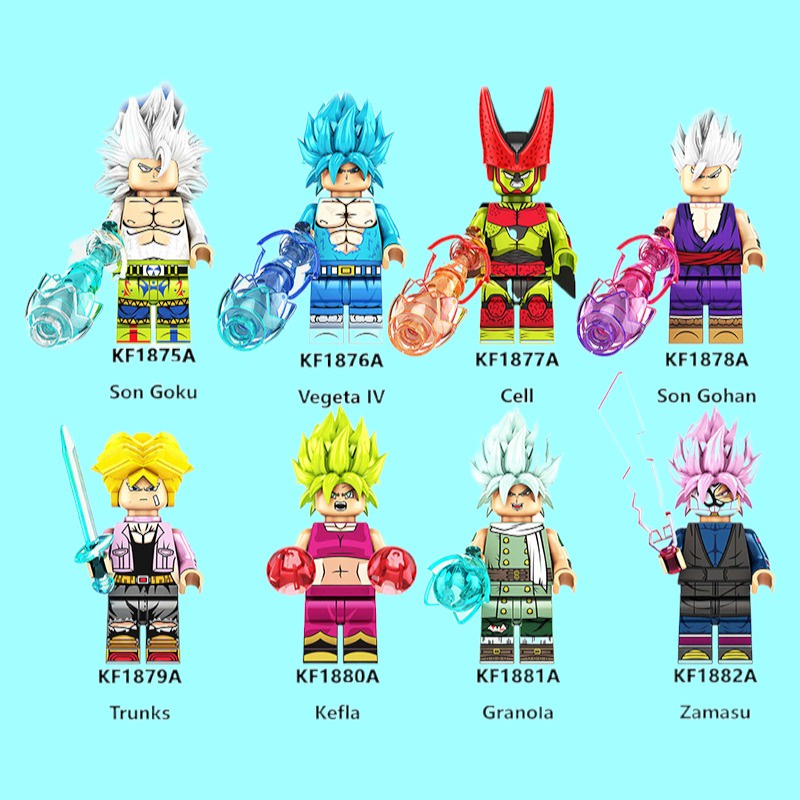Đồ Chơi Lắp Ráp Minifigures Các Mẫu Nhân Vật Trong Phim Hoạt Hình 7 Viên Ngọc Rồng KF6181A - Lắp Ghép Mô Hình Mini