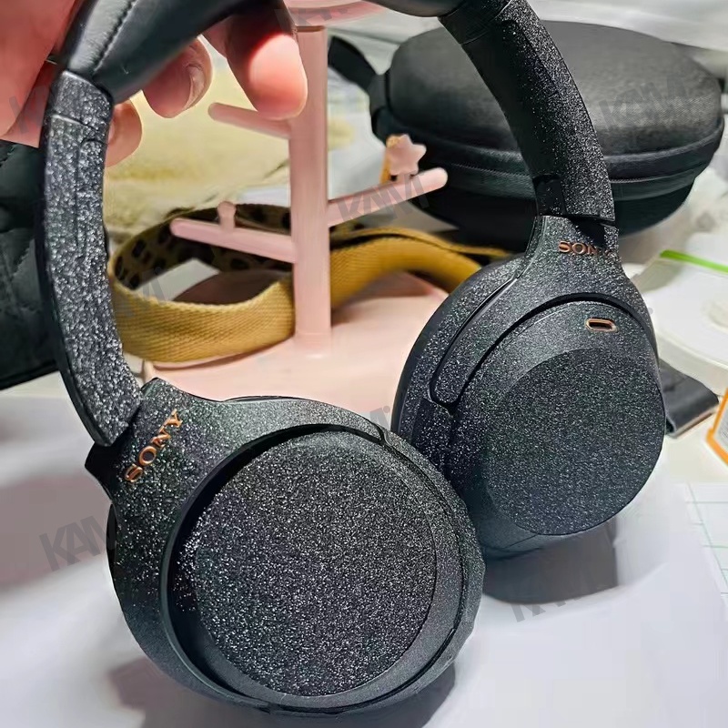 Miếng Dán PVC Nhám Họa Tiết Hoạt Hình Chống Mồ Hôi Chống Trượt Cho Tai Nghe Sony WH-1000XM4
