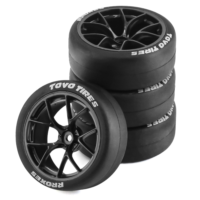 Set 4 Bánh Xe 65mm Chuyên Dụng Cho Xe Điều Khiển tamiya tt01 tt02 xv01 ptg-2 kyosho hpi hsp Tỉ Lệ 1 / 10