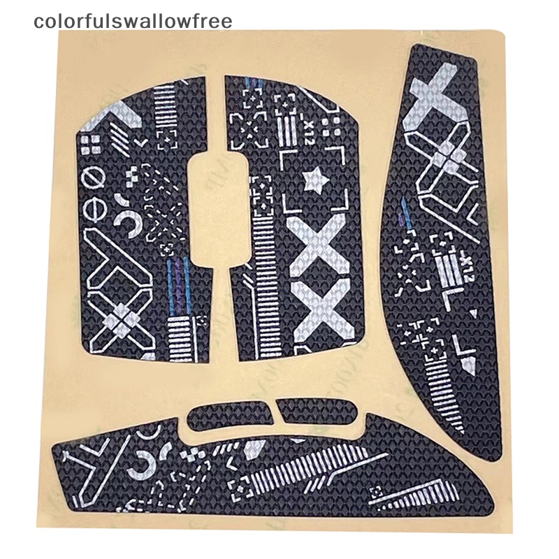 Colorfulswallowfree mouse grip tape skate handmade sticker non slip suck sweat for logitech g pro x superlight g502 g402 g102 / g304 abc