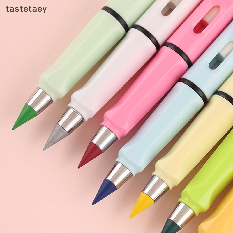 Ngon 10 cái macaron màu bút chì nhựa cho nghệ thuật phác thảo paing không giới hạn wrig bút chì magic erasable refills đồ dùng học tập en