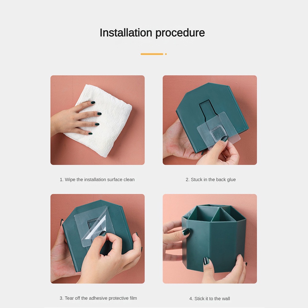 Giá Sắp Xếp Phòng Tắm Giá Treo Kem Đánh Răng Treo Tường Hộp Đựng Bàn Chải Đánh Răng Hộp Đựng Phòng Tắm Gia Đình Bàn Trang Điểm Giá Treo Đồ Trang Sức