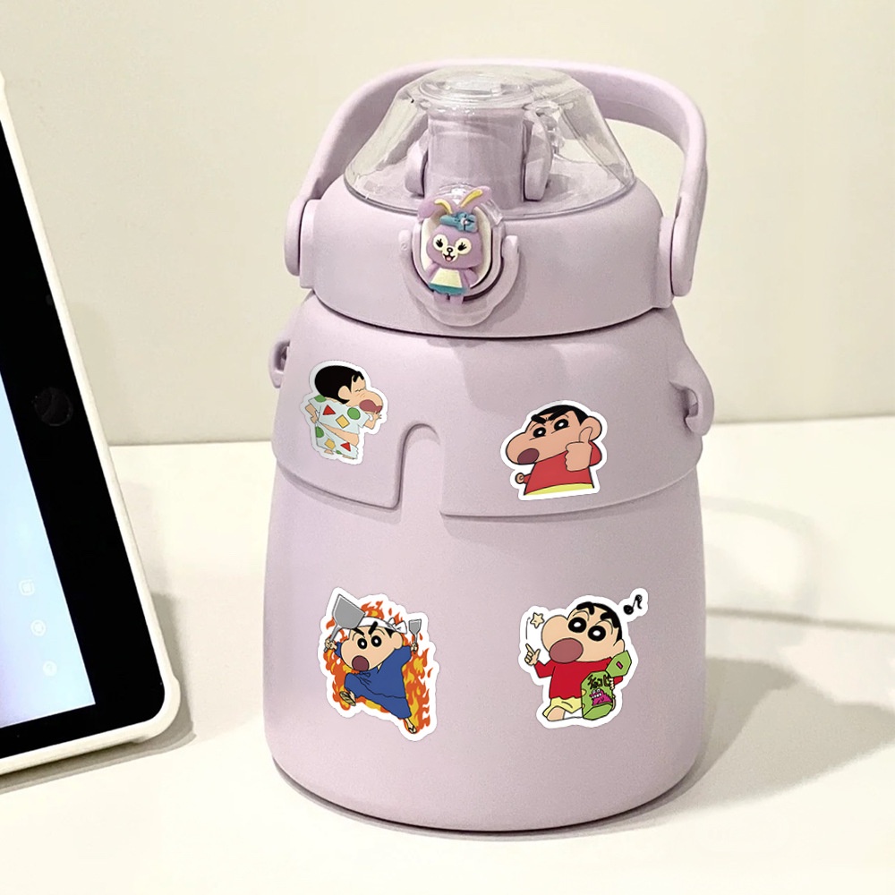 Set 120 Sticker Dán Điện Thoại Hình Hoạt Hình shin Cậu Bé Bút Chì Không Lặp Lại Cho Trẻ Em