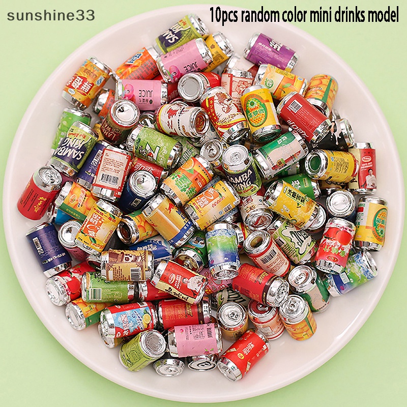 Su 10 cái dollhouse mini simulation đồ uống nhà búp bê trang trí nhà bếp búp bê phụ kiện nhà giả vờ chơi đồ chơi n