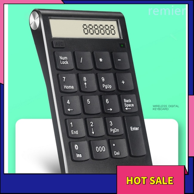 Re portable 2.4g bàn phím kỹ thuật số không dây usb number pad 20 phím bàn phím số nhỏ cho máy tính xách tay pc máy tính xách tay