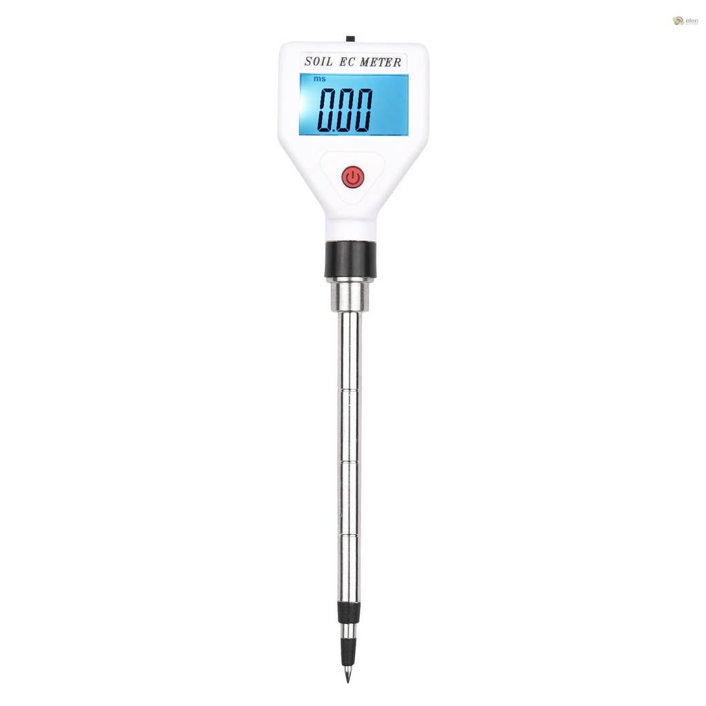 Máy đo đất kỹ thuật số đất ec meter với màn hình nền máy đo độ mặn đất di động cho vườn nhà kính vườn trang trại vườn cây ăn quả