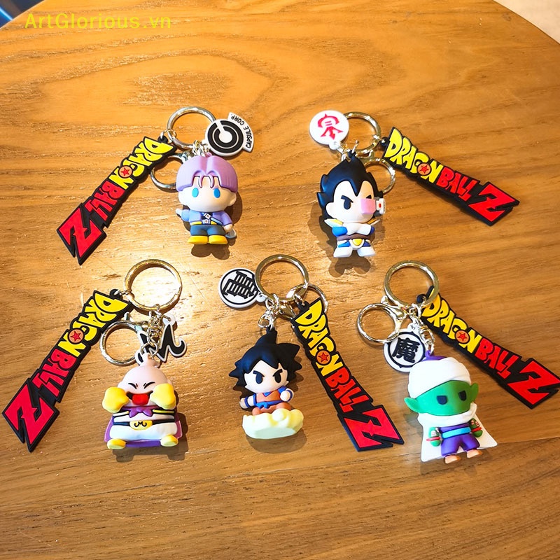 Artglorious anime cartoon dragon ball keychain thời trang vòng chìa khóa xe búp bê dễ thương ba lô mặt dây chuyền đồ trang trí phụ kiện quà tặng ngày lễ vn