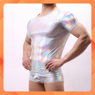 Áo thun stee body ánh kim halo unisex