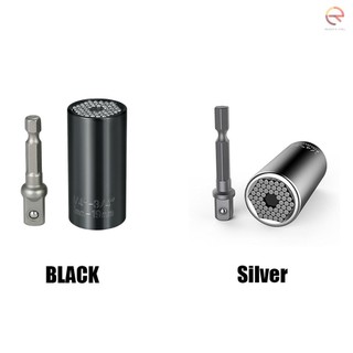 ⚓7mm-19mm multi-function universal socket metric wrench power drill adapter socket set dụng cụ sửa chữa chuyên nghiệp