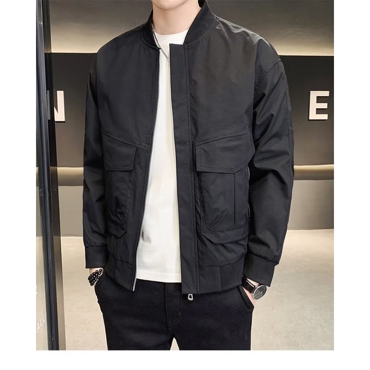 Áo Khoác Bóng Chày Cao Cấp Ôm Dáng Phong Cách Đường Phố Hàn Quốc Mùa Thu Mới Cho Nam