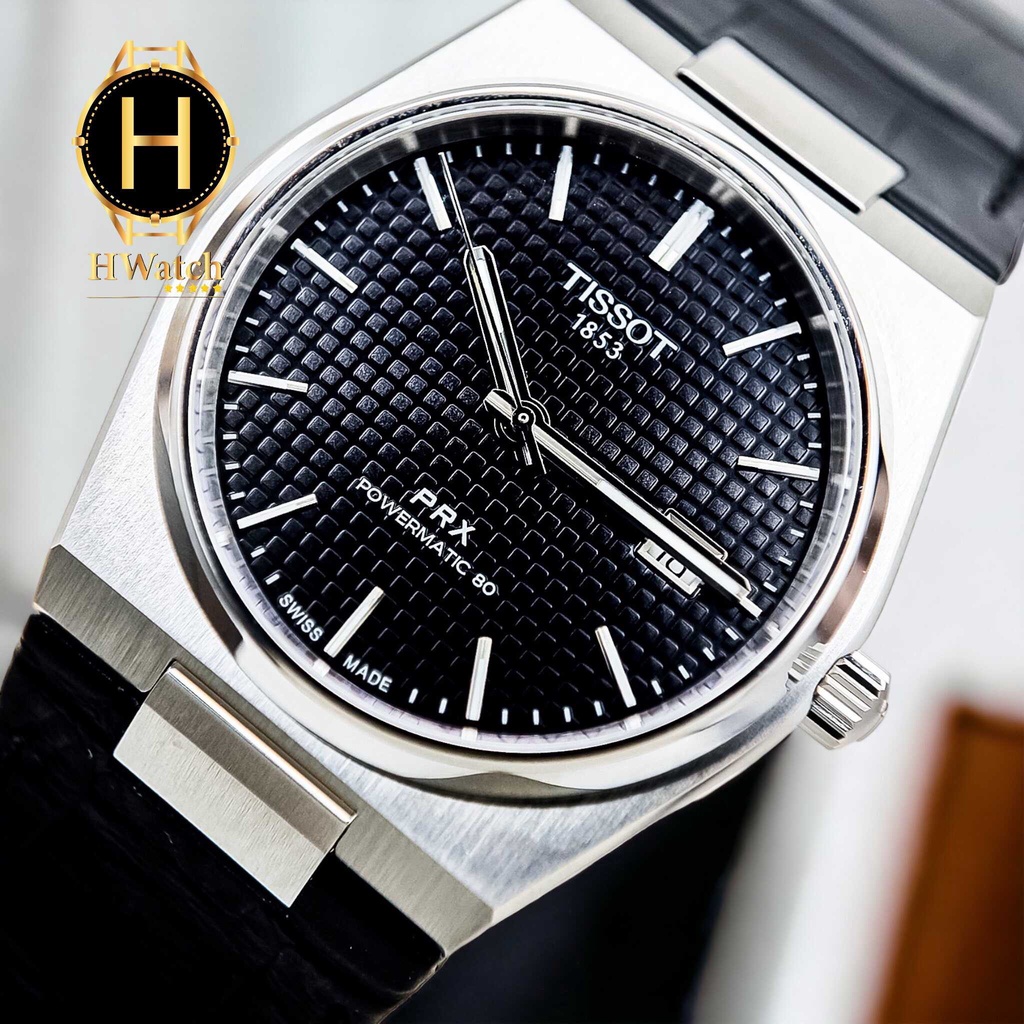 Đồng Hồ Nam Tissot Automatic T1374071605100 T137.407.16.051.00 Dây Da Mặt Đen Sapphire