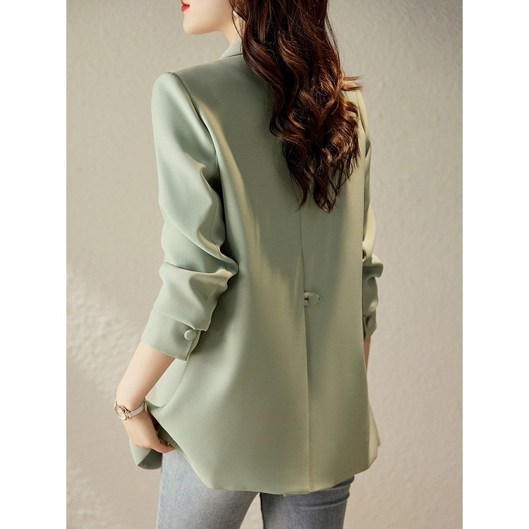 Áo Khoác Vest Phong Cách Anh Quốc Thời Trang Xuân Thu Cho Nữ