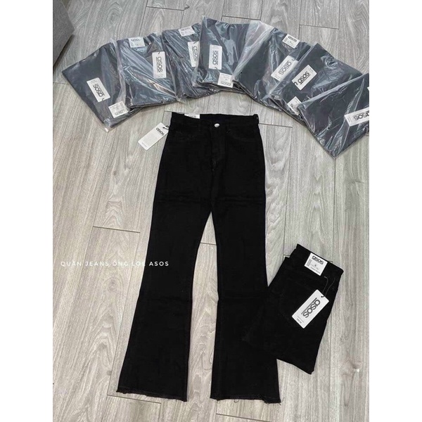 Quần jeans loe lưng cao ống dài hàng loại 1 chất co dãn đủ 3 màu