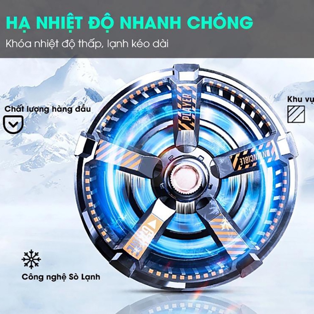 Quạt Tản Nhiệt Điện Thoại Sò Lạnh MEMO CXA3  - LED Gaming/ Nam Châm Siêu Mạnh