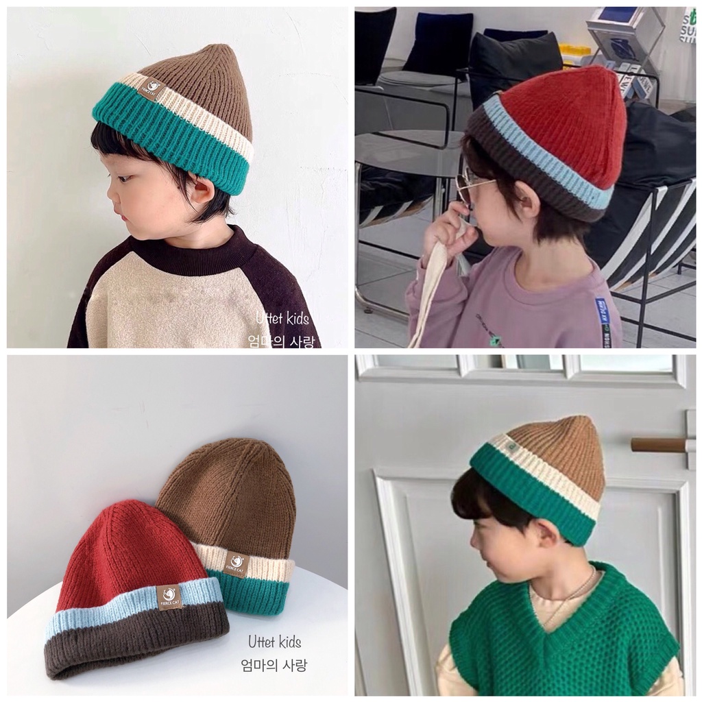 MŨ LEN PHONG CÁCH HÀN QUỐC CHO BÉ TỪ GẦN 2 TỚI 5 TUỔI