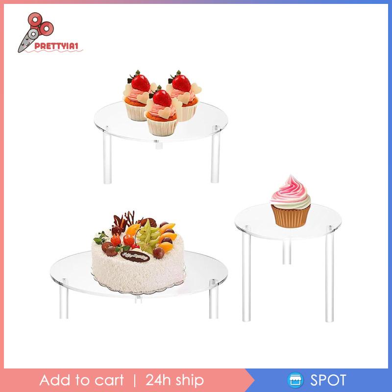 3x đế bánh tiệc weding trang trí nhà kẹo có thể xếp chồng lên nhau bánh mì ngày lễ cupcake trưng bày cupcake chủ sở hữu món tráng miệng
