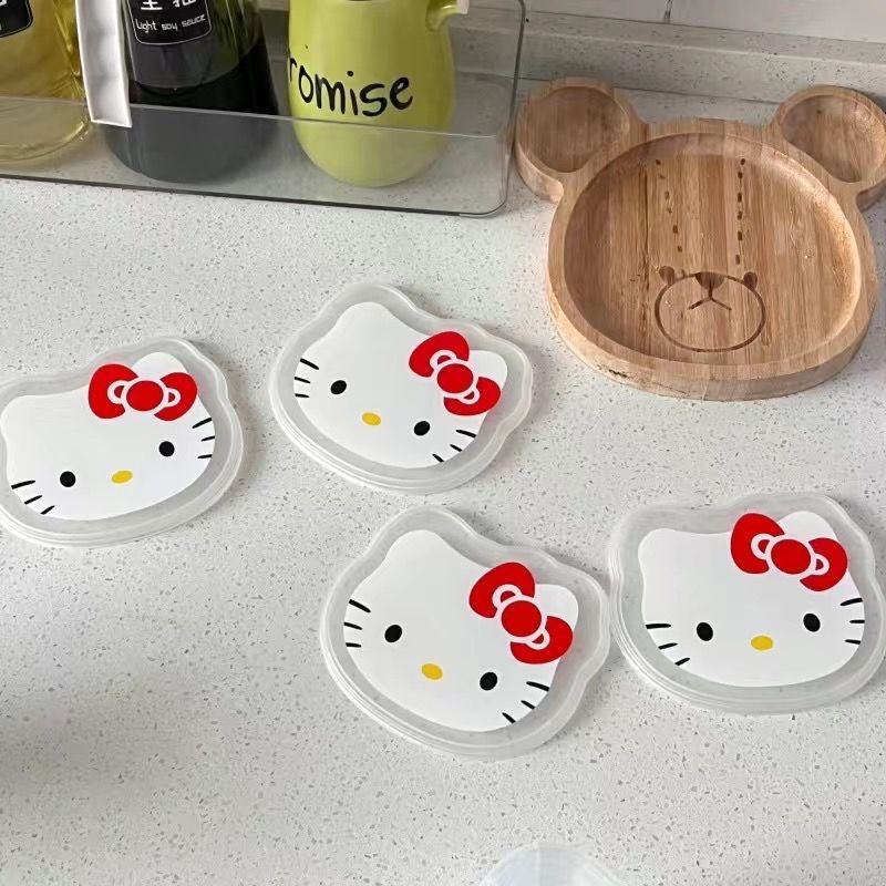 Hộp Bento Sanrio Hộp Cơm Hello Kitty Di Động Trẻ Em Sinh Viên Cắm Trại Dã Ngoại Thức Ăn Hình Chữ Nhật Ngoài Trời Hộp Cơm Tươi Truing1