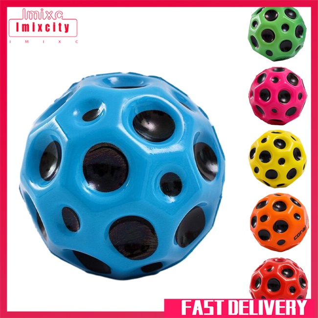 Bóng nảy đồ chơi IMIXCITY bằng xốp hình mặt trăng có lỗ mềm chống rơi tiện lợi cho trẻ em chơi trong nhà