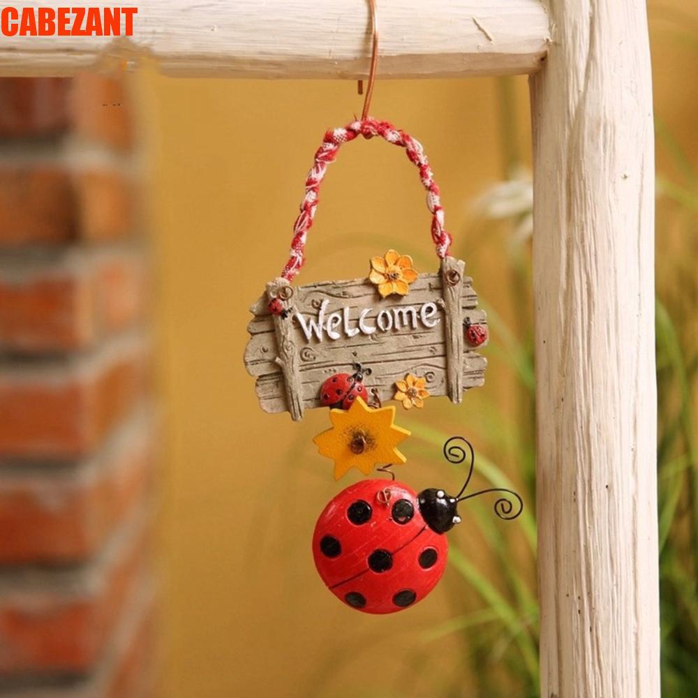 Cabezant doorplate garden spring trang trí bọ rùa thực tế