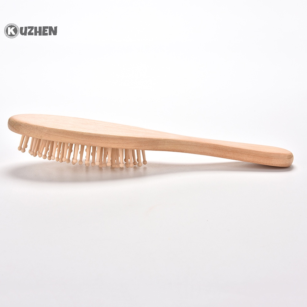 Kuzhen paddle chăm sóc tóc bàn chải massage lược da đầu giải tỏa căng thẳng eco beauty tool hot