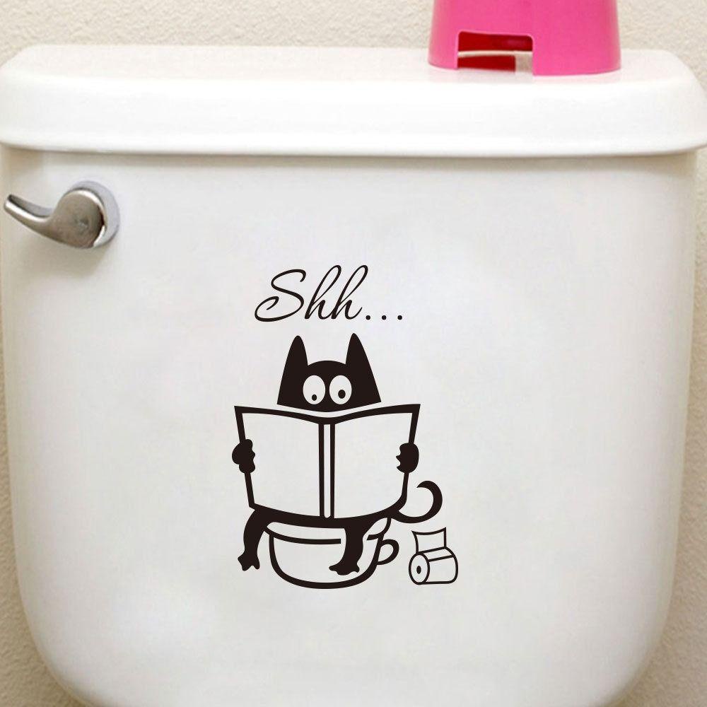 Hình Dán Tường Nhà Vệ Sinh shanrong, shh... Miếng Dán Cửa Nhà Tắm Bằng pvc Chống Thấm Nước Độc Đáo diy