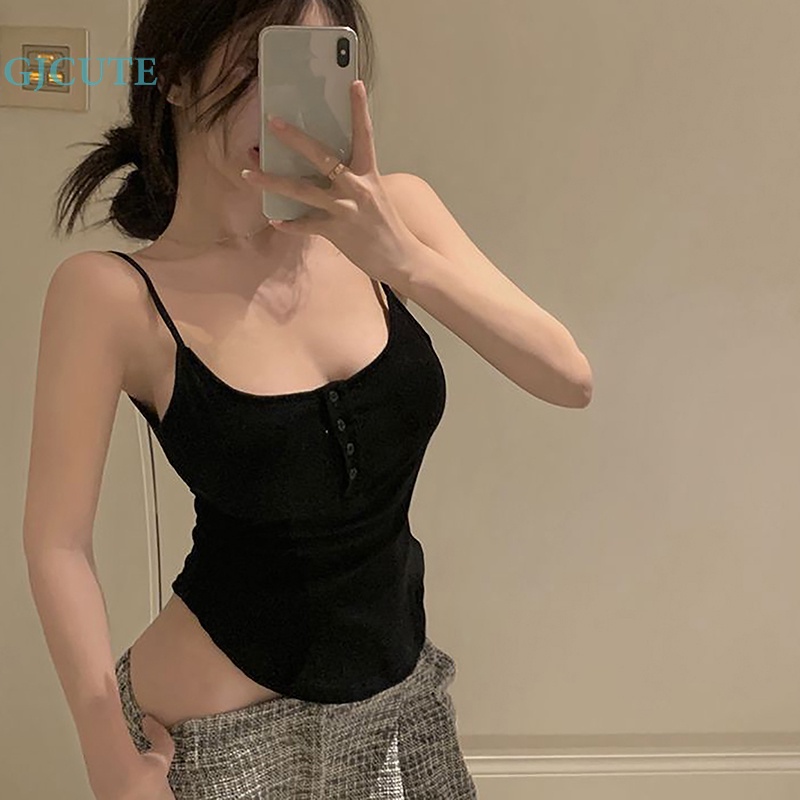 Áo Tank Top Hở Cổ Đáy Cong Quyến Rũ Thời Trang Mùa Hè Cho Nữ | BigBuy360 - bigbuy360.vn