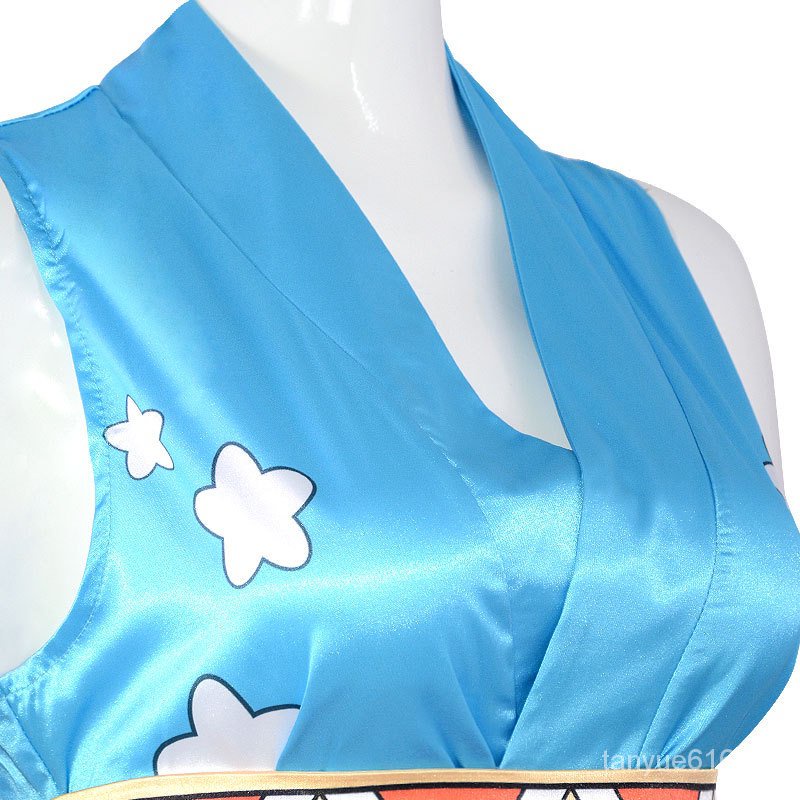 0815-cos-fm anime one piece nami cos trang phục halloween nami sexy satin in ngắn kimono cosplay truyện tranh hoạt hình quà tặng unor