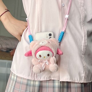 Túi Đeo Chéo Đựng Điện Thoại Hình sanrio hello kitty my melody cinnamoroll 2023