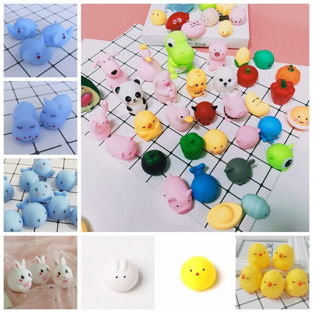 Avalentine Set 5 Đồ Chơi Nắn Bóp Đàn Hồi Giảm Tiếng Ồn Hình Động Vật Hoạt Hình Bằng Cao Su Dễ Thương Cho Bé Khi Tắm