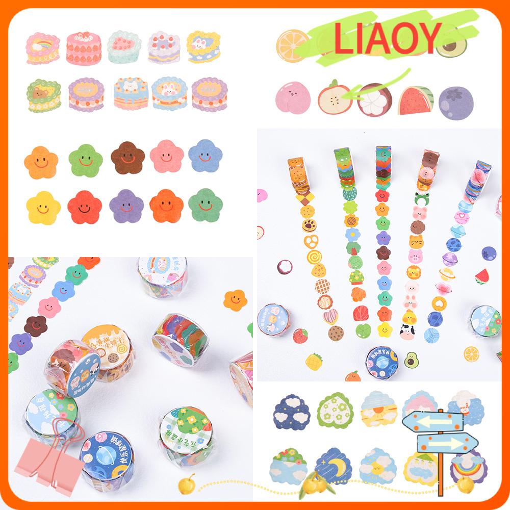 Liaoy washi tape tearable diy kawaii trang trí scrapbooking sticker