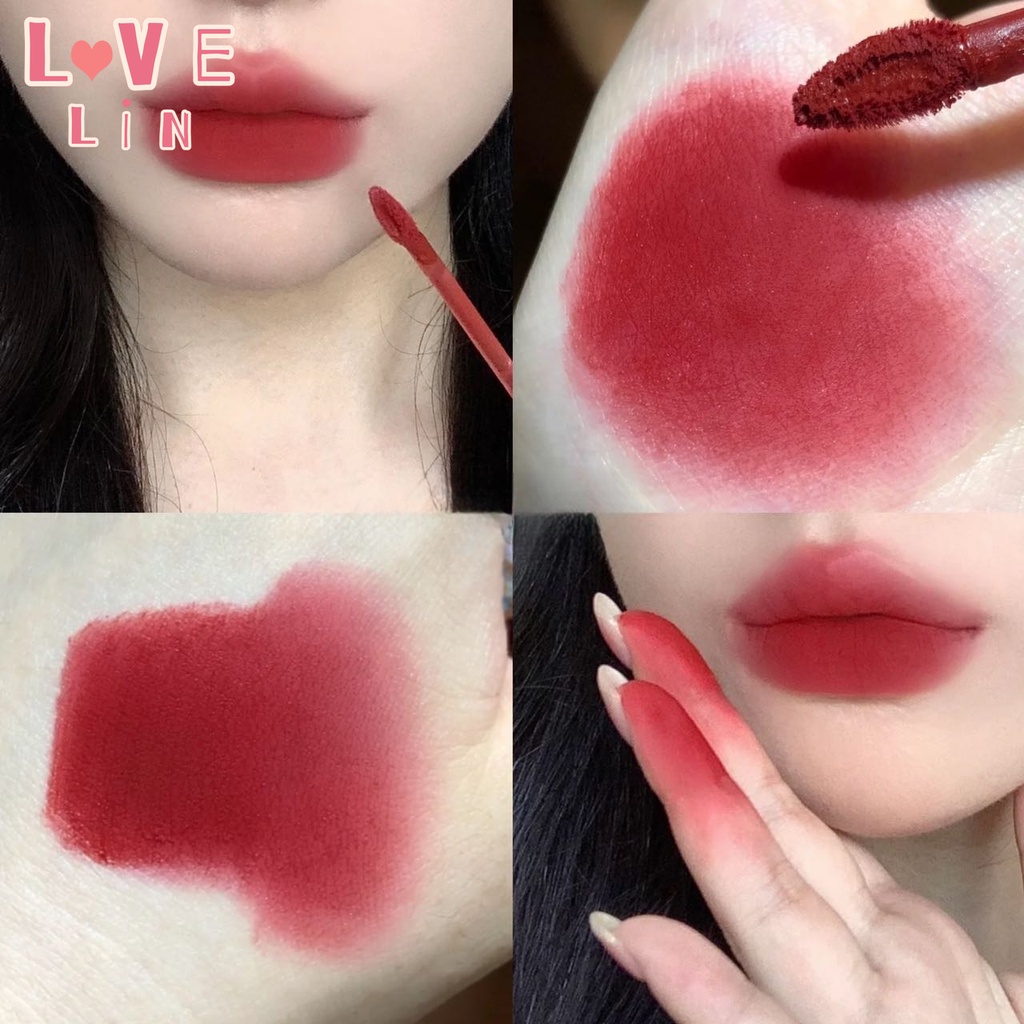 Gấu ge ge ge gấu dễ thương thỏ nhung bùn sương mù mặt nhung mờ không chạm cốc không phai môi