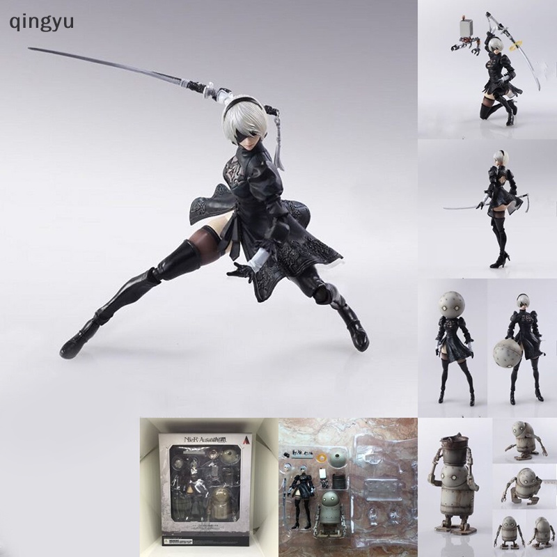 Mới 14cm nier automata yorha no. 2 loại b 2b fighg hành động hình đồ chơi pvc quà tặng tốt