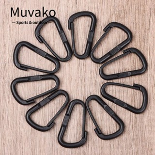 Muvako 10/20 cái d carabiner black packback buckles leo núi cắm trại đi bộ đường dài móc khóa