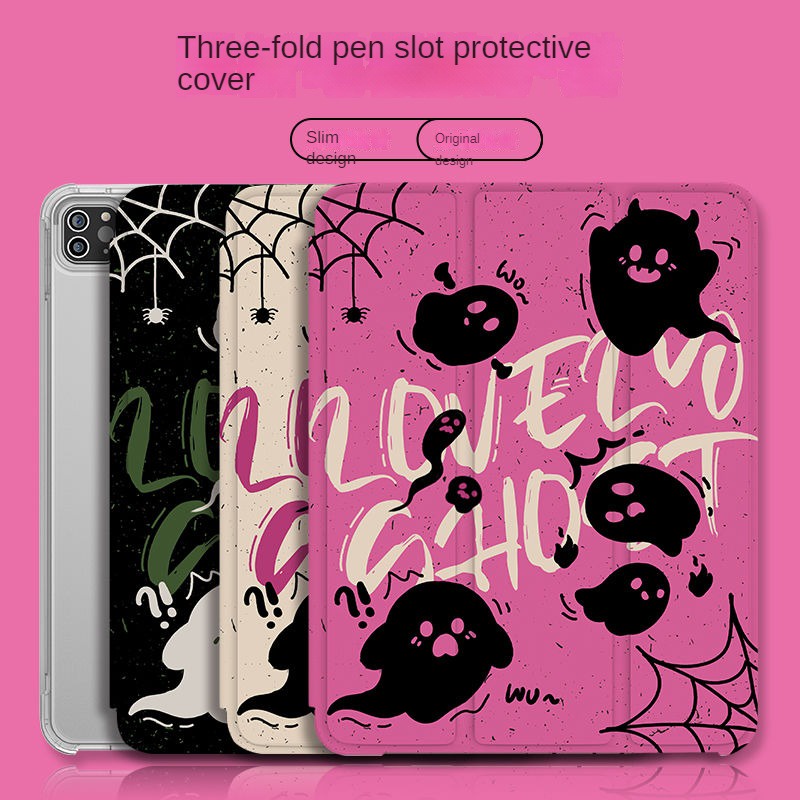 Dành cho ipad 2021 pro 11 vỏ bảo vệ gen9 / 8 / 710.2 soul mini6 trong suốt gen5 / 6 9.7 anti drop air4 / 5 10.9 trifold 2022 gen 10 10.9 cartoon ipad case