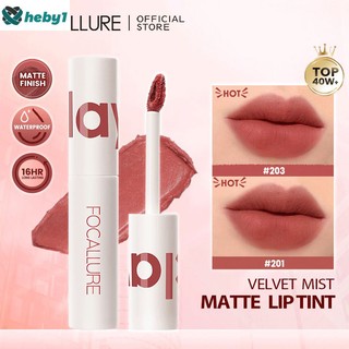 Focallure Velvet Mist Matte Lip Clay Nhẹ Môi Mềm Bùn Lip Tint Mousse & Smooth Lipclay Son Kem Trang Điểm heby1