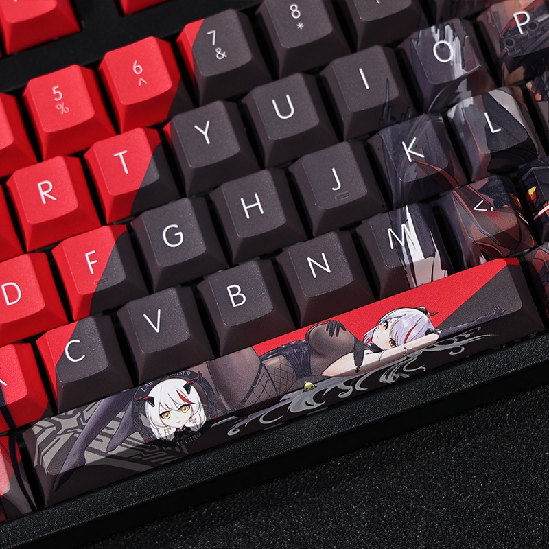 Azur Lane Keycaps Cherry Profile Anime PBT Dye Sub Cơ Keycap