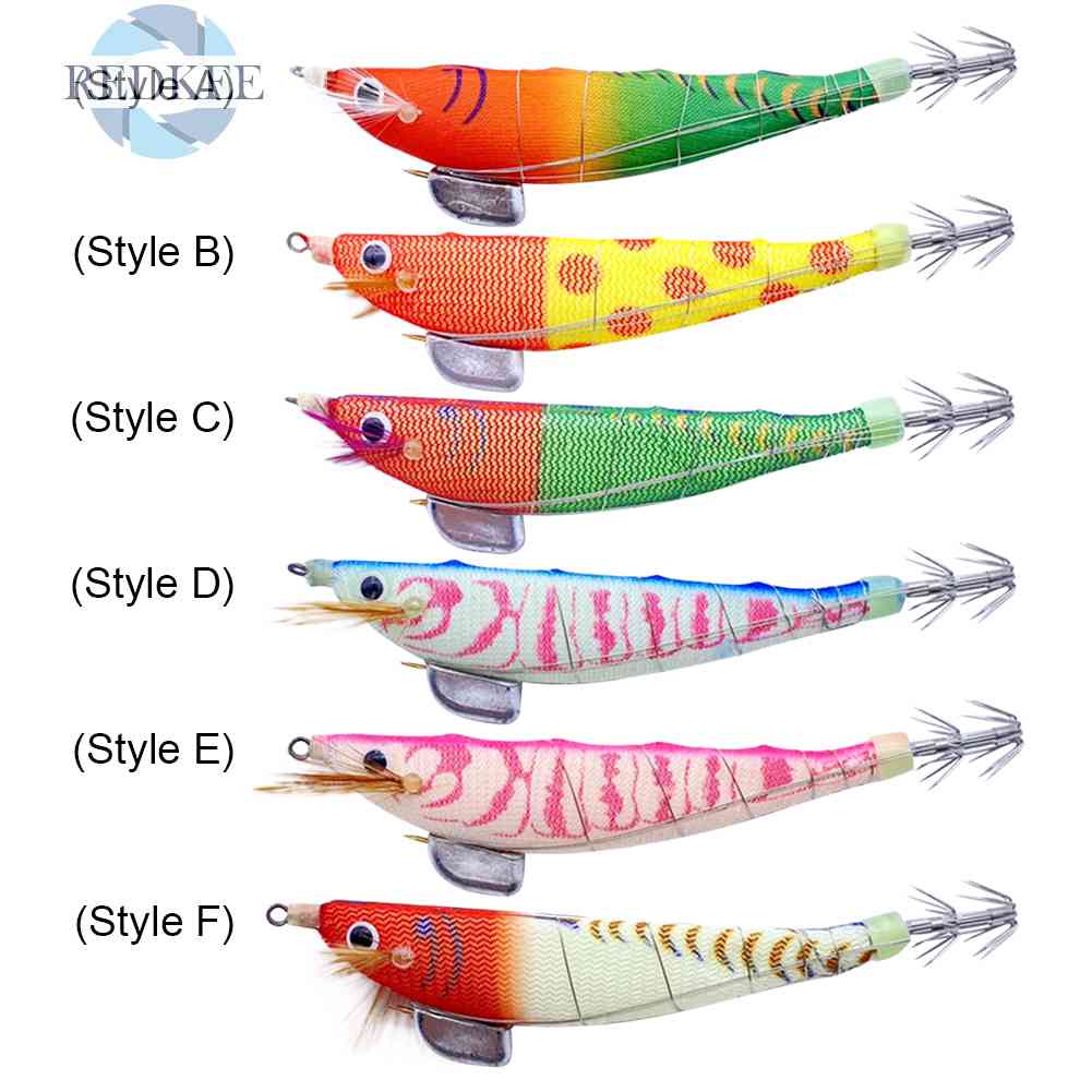 Mồi Câu Cá Giả Hình Tôm Bằng Gỗ Phát Quang Kích Thước 100mm 12g