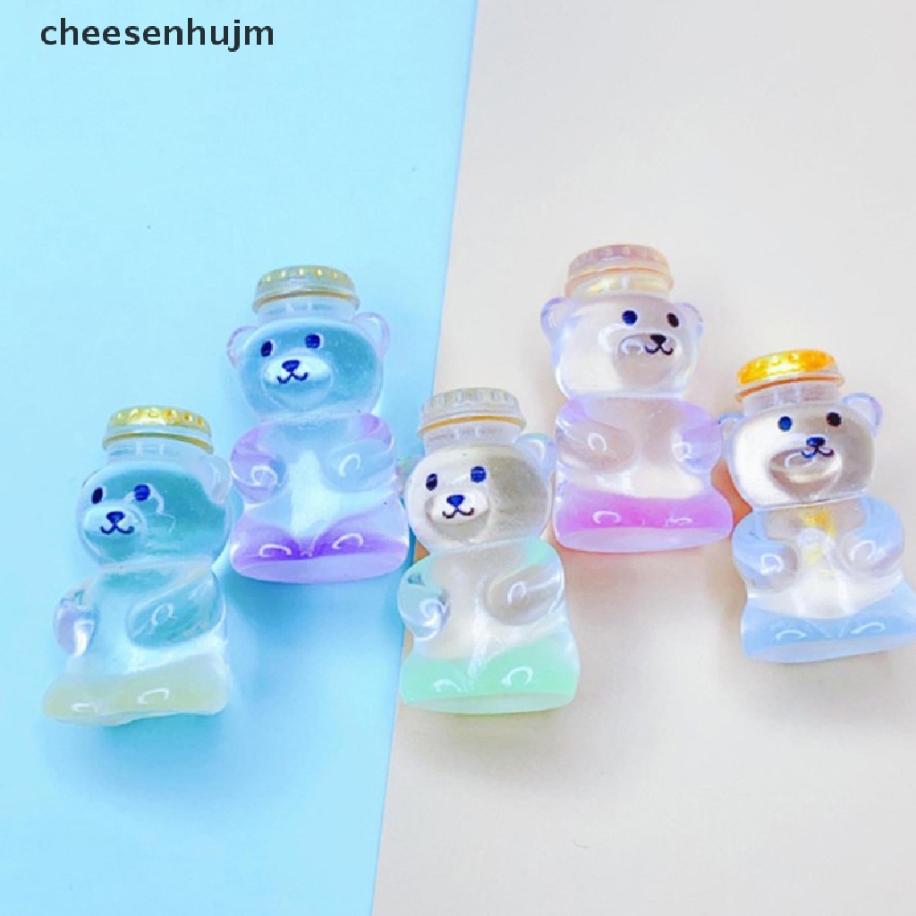 Bộ 5 Tượng Gấu Dạ Quang Trang Trí Phong Cảnh