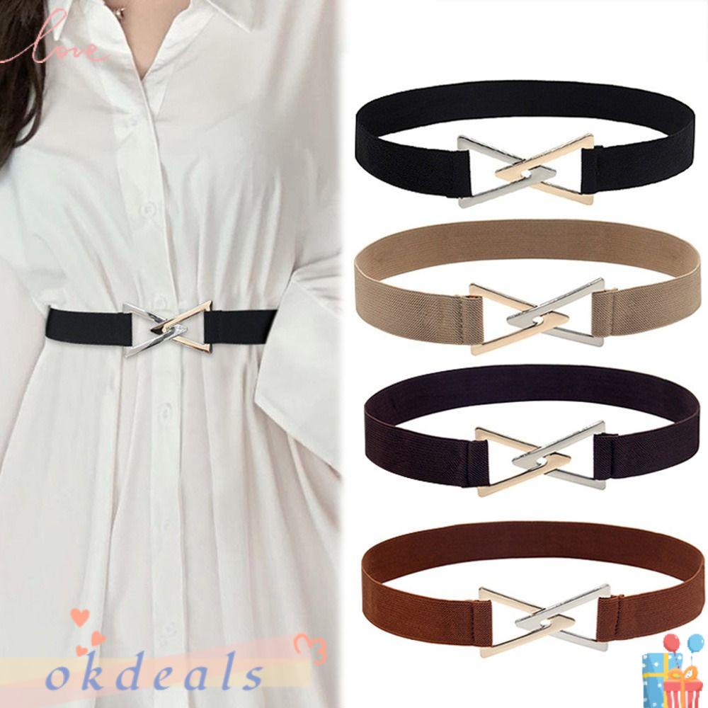 Thắt Lưng Co Giãn Khóa Tam Giác Thời Trang