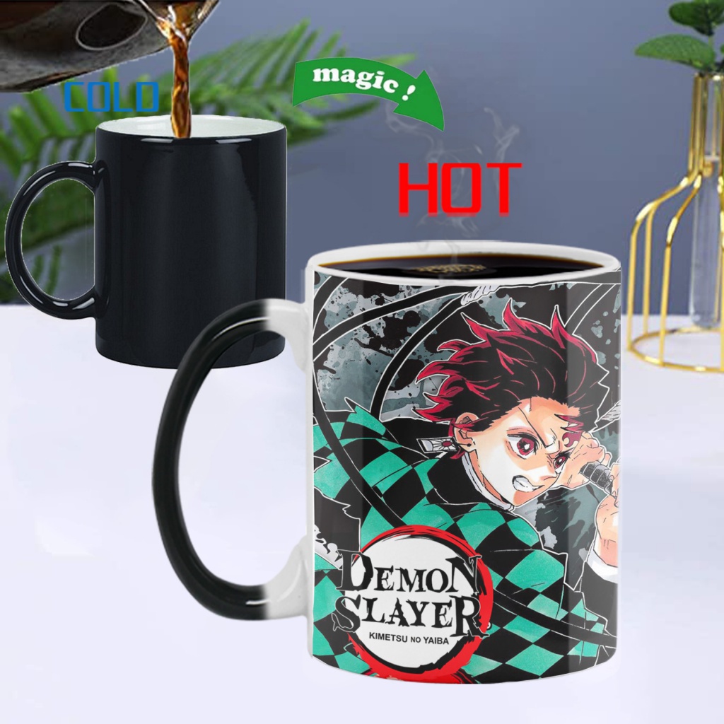 1 Cốc Sứ Uống Trà Sữa Cà Phê Sữa Bò Sữa Nhạy Cảm Đổi Màu Theo Nhiệt Độ 11oz
