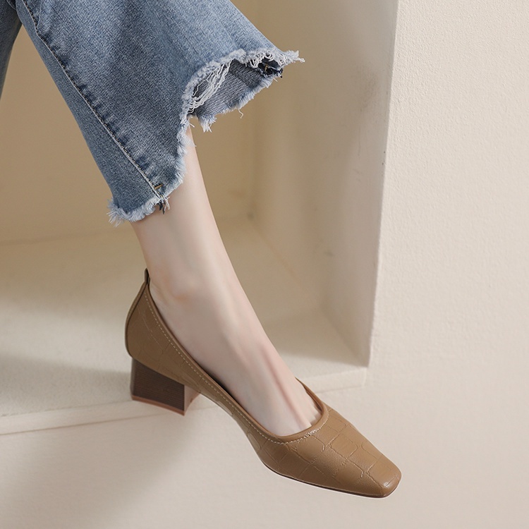 Giày Cao Gót Mũi Vuông Thời Trang Mùa Xuân Dành Cho Nữ